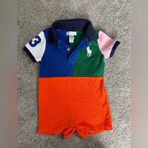 Colorblock Ralph Lauren Polo Shortall - Baby